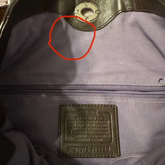 COACH Chelsea Pebbled Brown Leather Large Hobo Tote Purse Shoulder Bag F12338 - Picture 4 of 9